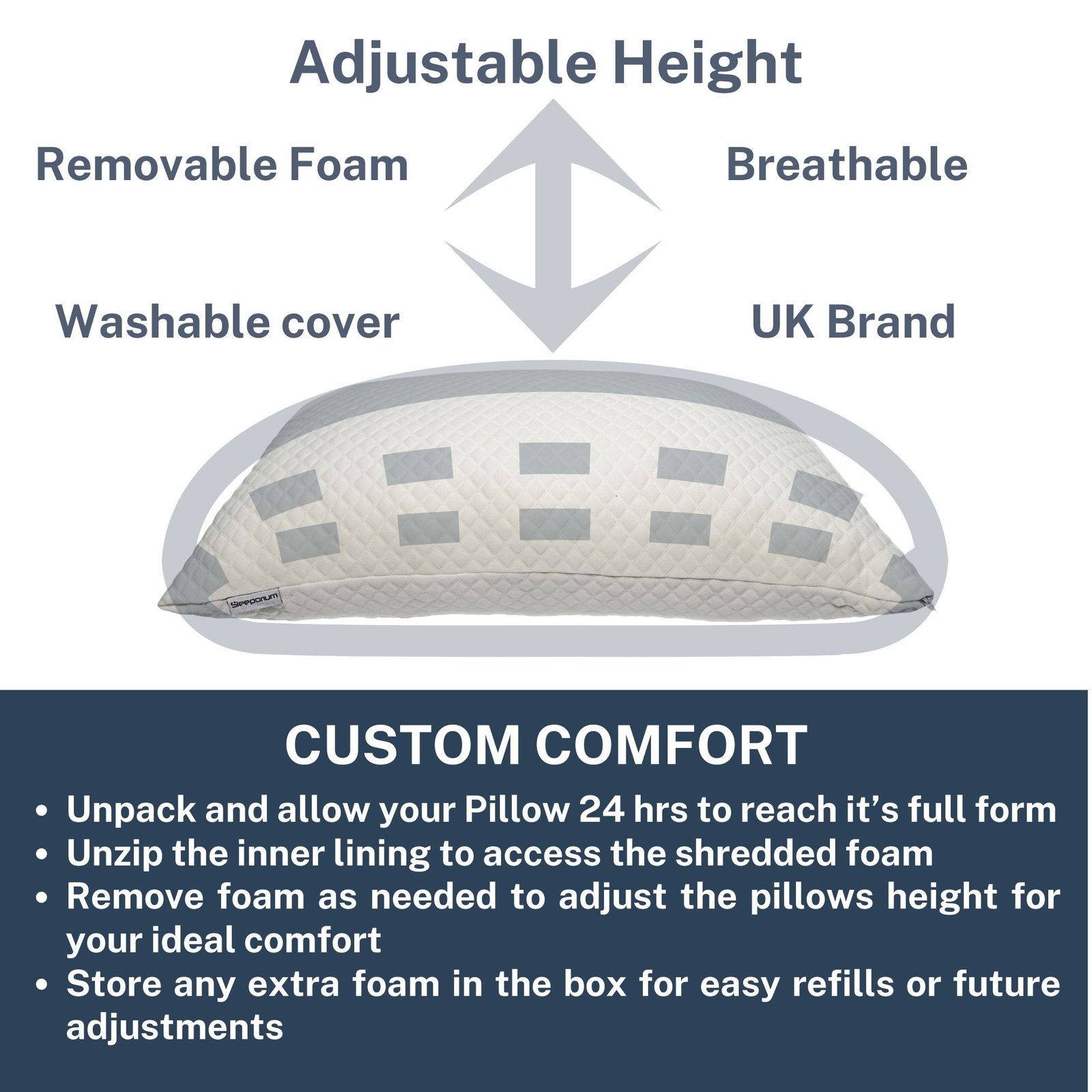 Sleeporium CustomCloud Pillow - Standard - Image 4