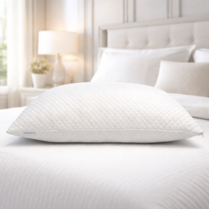 Sleeporium customcloud pillow on bed