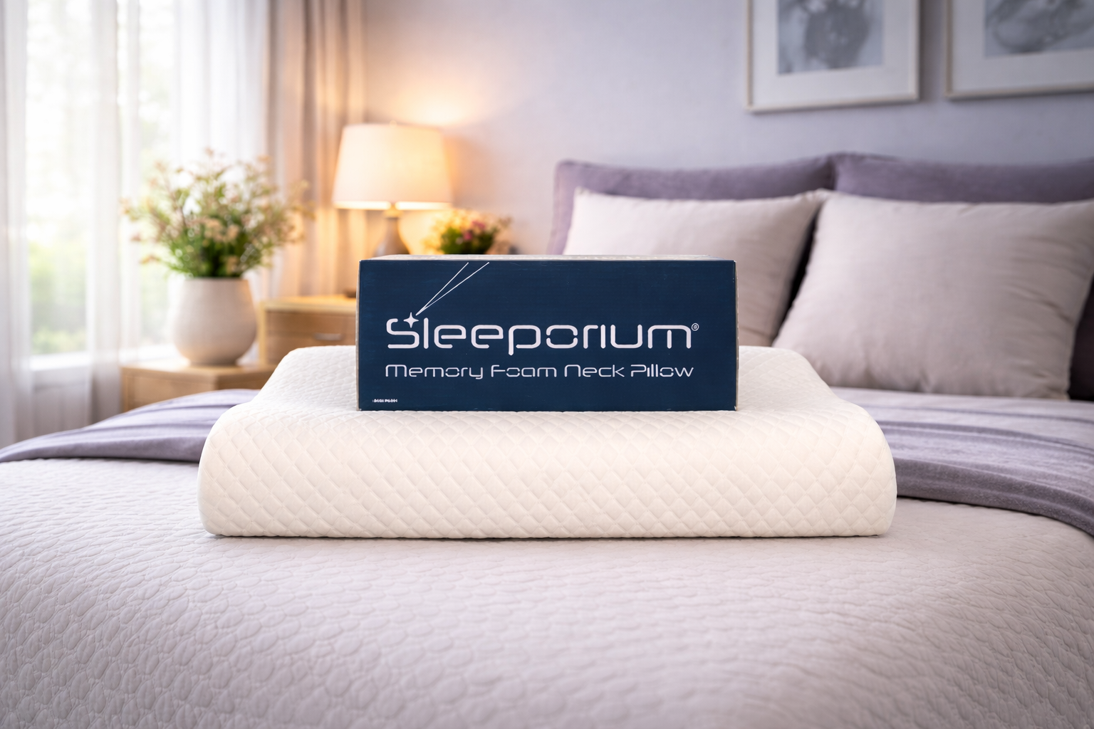 Sleeporium Memory Foam Neck Pillow